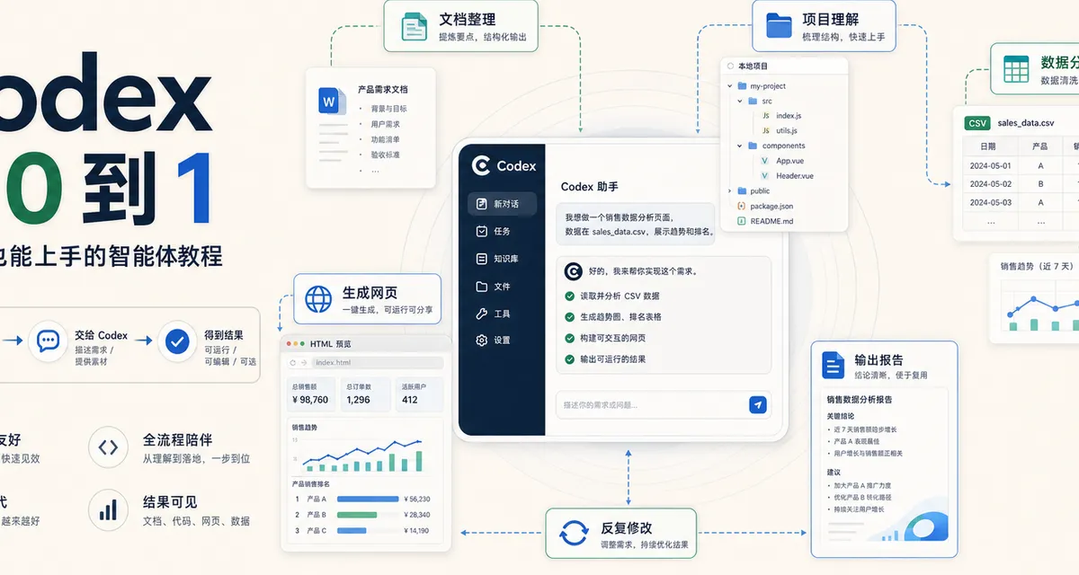 Codex 从 0 到 1：普通人也能上手的智能体保姆级教程