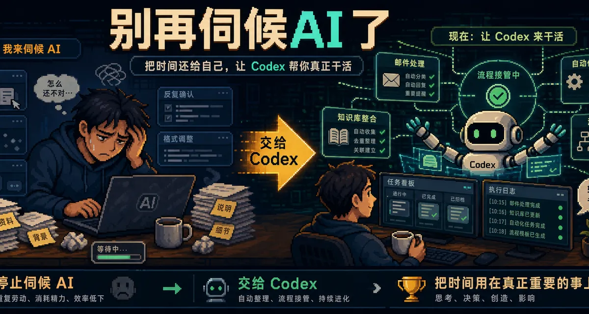 别再伺候 AI 了：5 个方法把 Codex 真正用成助手