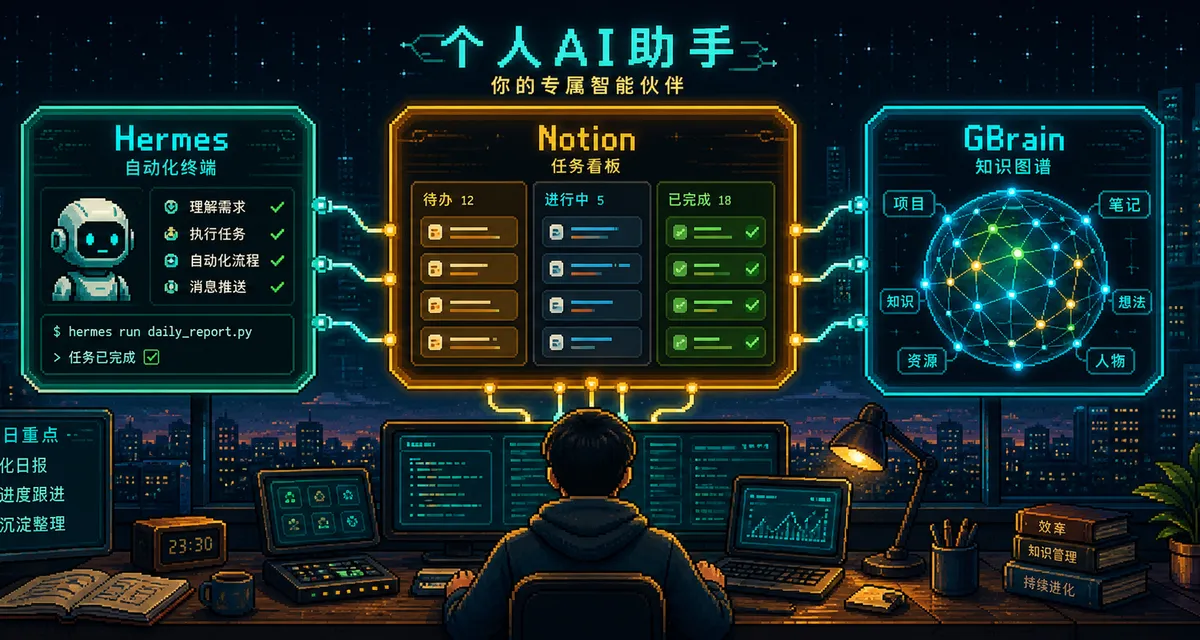 Hermes + Notion + GBrain：把任务系统接入你的个人 AI 助手