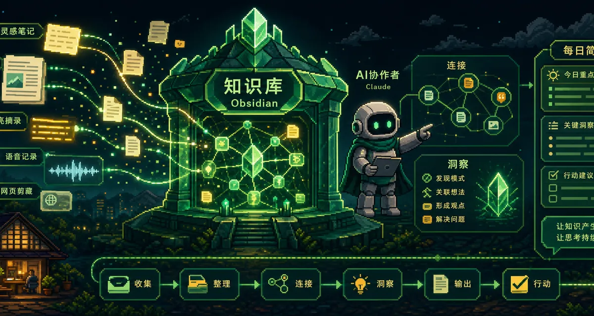 让 Obsidian 知识库每天自己变聪明，而不是越存越死