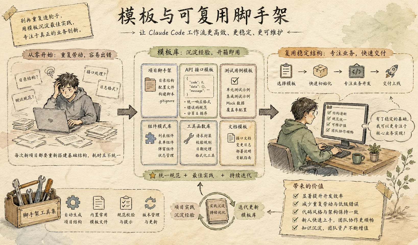 模板化样板工作